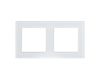 Рамка двухместная Arlight FRM-GLARE-GS-2-WH 043796