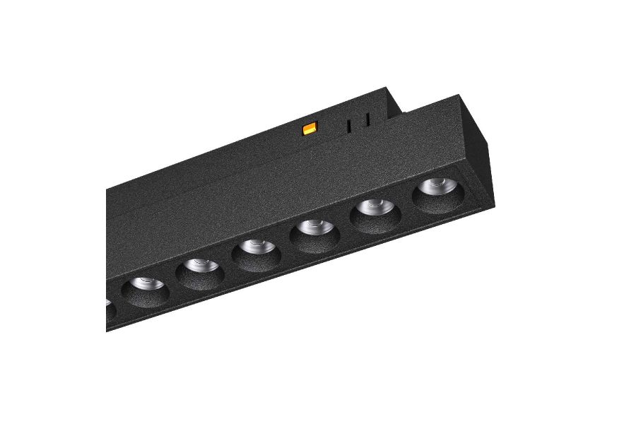 Трековый магнитный светильник Arlight MAG-ORIENT-DOTS-L465-16W Day4000-MIX (BK, 24 deg, 48V, DALI) 041879