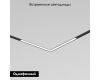 Трековый однофазный светильник Denkirs Simple Linear DK8114-BK