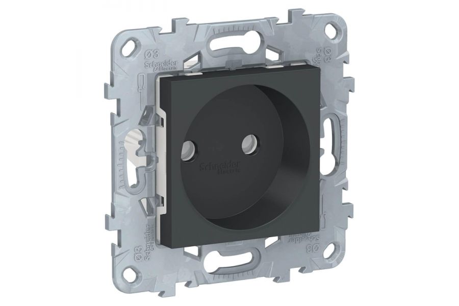Розетка Schneider Electric Unica New б/з со шторками 16A 250V NU503354