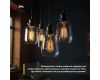 Лампа светодиодная филаментная Эра F-LED ST64-7W-824-E27 smoky 7Вт дымчатая Б0071205