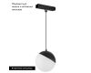 Трековый магнитный светильник Arlight MAG-VIBE-EMISFERO-HANG-R100-6W Warm3000 (BK, 130 deg, 48V) 044452