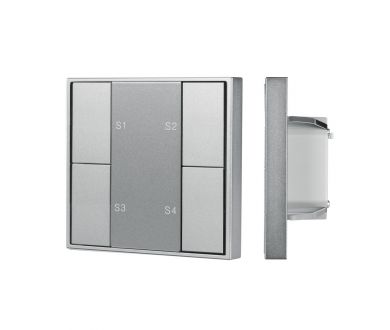 Кнопочная панель Arlight DALI-201-23-1G-4SC-IN Silver (BUS, Frame) 048184