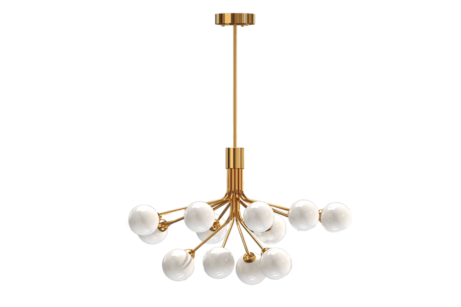 Люстра на штанге Milosh Tendence Lola 0856CL-12CO