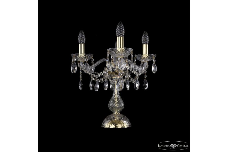 Настольная лампа Bohemia Ivele Crystal 1413L/3/141-39 G