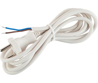 Шнур сетевой с вилкой Эра UX-2x0,75-1,5m-W Б0048680