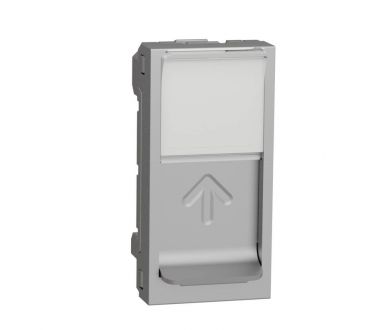 Лицевая панель RJ45 одиночная без коннектора Schneider Electric Unica Modular NU941030