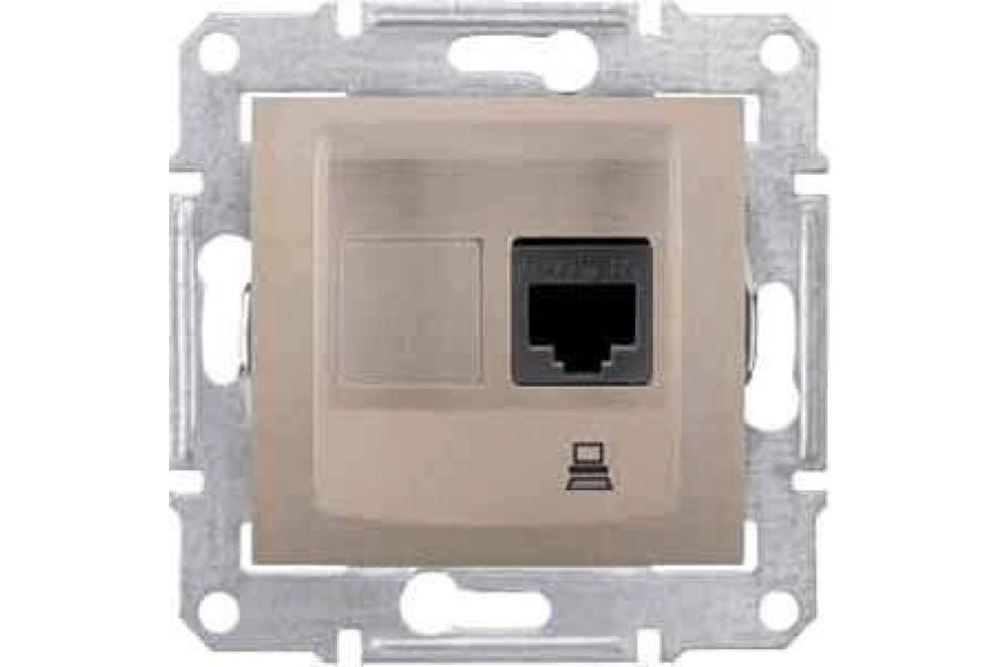 Розетка компьютерная RJ45 Schneider Electric Sedna STP SDN4500168