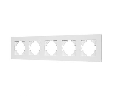 Рамка на 5 постов пластиковая Arlight FRM-PERIO-PL-5-WH 049762