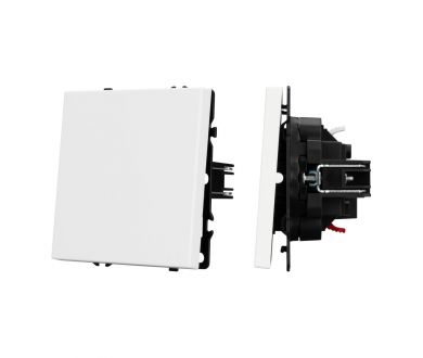Механизм выключателя одноклавишный проходной Arlight SWT-NOBE-MKP1-SFPL-WH (230V, 10A) 054235