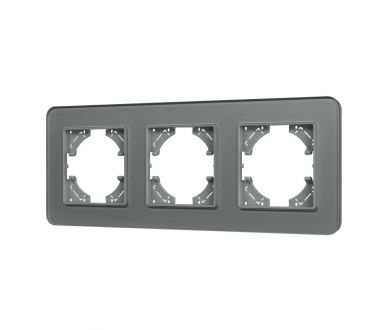Рамка на 3 поста стеклянная Arlight FRM-OMALI-GS-3-GR 049698