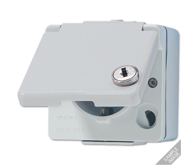Розетка штепсельная Schuko Jung 620WSLOT