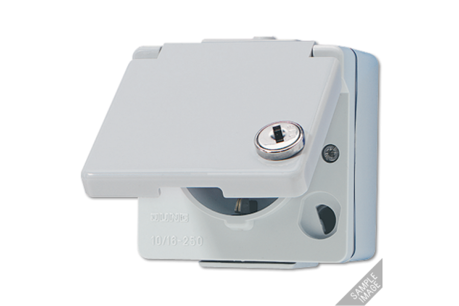Розетка штепсельная Schuko Jung 620WSLOT