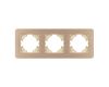 Рамка на 3 поста алюминиевая Arlight FRM-AKIRY-AL-3-GD 049730