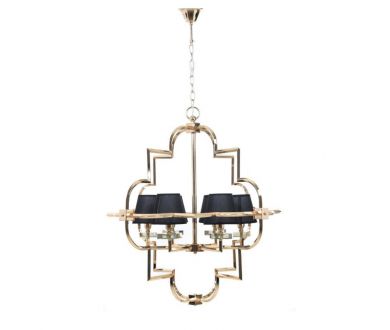 Подвесная люстра Lumina Deco Baltimore LDP 8020-6 GD+BK
