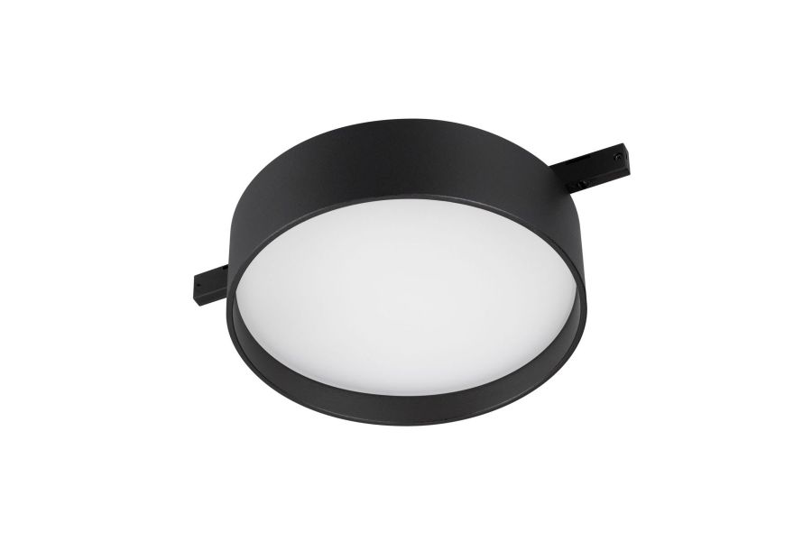 Трековый магнитный светильник Arlight MAG-MICROCOSM-RONDO-R113-12W Warm2700 (BK, 100 deg, 24V) 055471