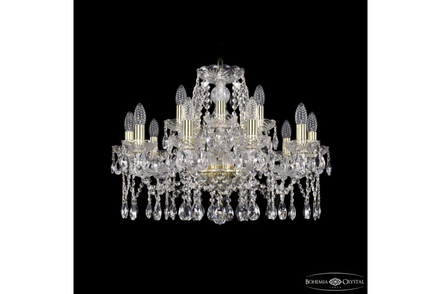 Подвесная люстра Bohemia Ivele Crystal 1413/10+5/220 G