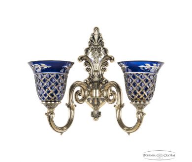 Бра Bohemia Ivele Crystal Verona 7203B13/2/175 GB P2 U Amber-Blue/H-1J