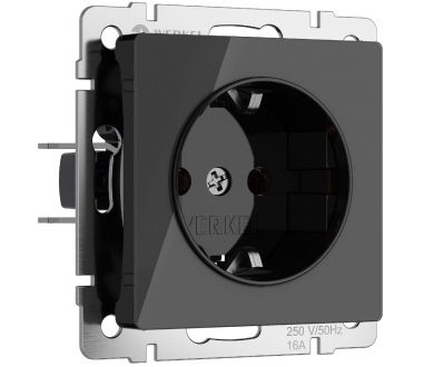Розетка с заземлением и шторками Werkel 4690389197710 W1171148 a064042