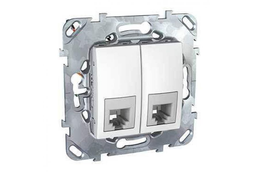 Розетка телефонная 2xRJ11 Schneider Electric Unica MGU5.9090.18ZD