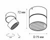 Накладной спот Italline IT02-005 white 3000K