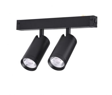 Трековый однофазный светильник AM Group AM528 BK-220V-2X10W SMART