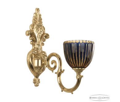 Бра Bohemia Ivele Crystal Verona 7203B15/1/210 G P1 U Amber-Blue/H-1K