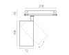 Трековый трехфазный светильник Quattro LED с управлением DALI Lightstar Alta Base A5246DALI