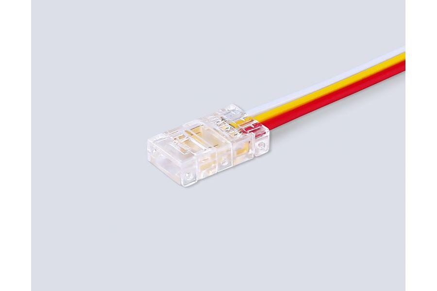 Соединитель гибкий односторонний Ambrella Light Illumination COB CCT 12/24V для лент 8mm (3 конт.) (5шт. в комплекте) GS7406