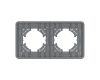 Рамка на 2 поста стеклянная Arlight FRM-OMALI-GS-2-GR 049694