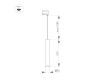 Трековый светильник Arlight LGD-Pipe-Track-Hang-2TR-R50-9W Warm3000 037433