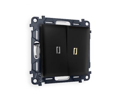Купить Комплект механизма 2-кл проходного выключателя с подсветкой Ambrella Volt Alfa MA804030 Комплект механизма 2-кл проходного выключателя с подсветкой Ambrella Volt Alfa MA804030