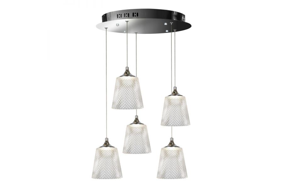Подвесная светодиодная люстра iLedex Flora WD8007-5 CR
