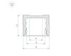 Алюминиевый профиль Arlight SL-SLIM-H13M-2000 WHITE 037108