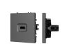 Розетка HDMI софт-тач серый базальт Arlight SCT-MHD1-SFPL-GR 061844(1)