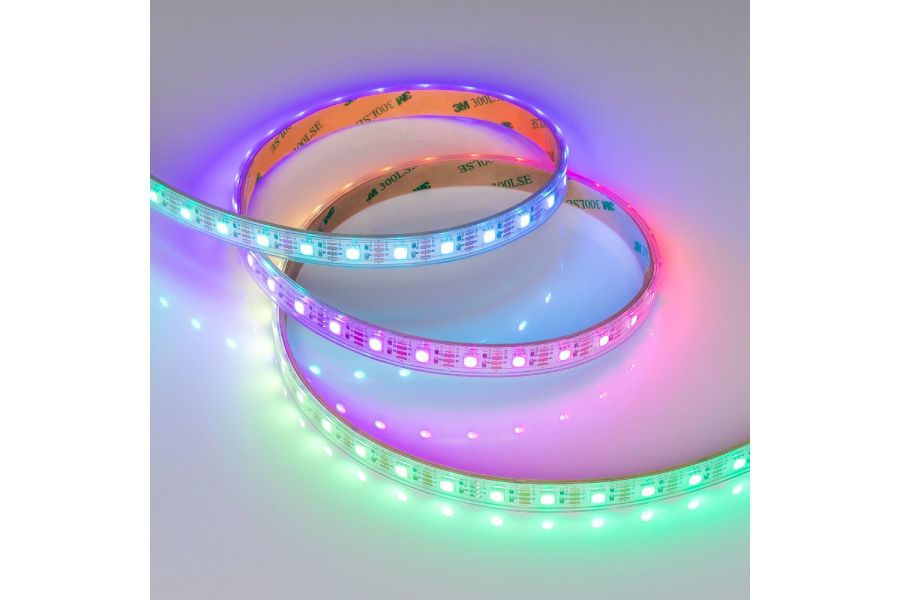 Светодиодная лента герметичная Arlight SPI-P-B60-12mm 12V RGB-PX1-BPT (8 W/m, IP66, 5060, 5m) 041615(1)