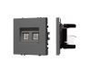 Розетка компьютерная двойная софт-тач серый базальт Arlight SCT-MPC2-SFPL-GR (2хRJ-45, CAT6) 054315(1)