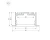 Алюминиевый профиль Arlight с экраном SL-LINIA62-F-2500 BLACK+OPAL 036307