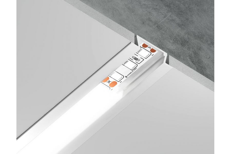 Алюминиевый встраиваемый профиль Ambrella Light Alum Profile GP1001WH