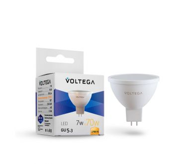 Лампа светодиодная Voltega GU5.3 7W 2700K 7255