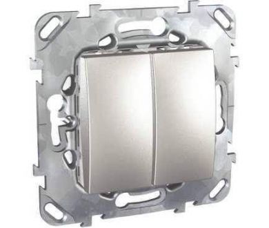 Выключатель двухклавишный Schneider Electric Unica 10AX 250V MGU5.211.30ZD