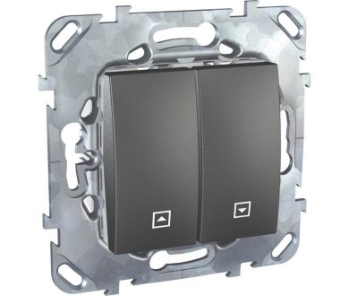 Выключатель двухклавишный для жалюзи с фиксацией Schneider Electric Unica MGU5.208.12ZD
