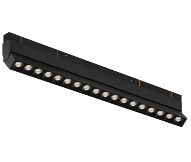 Трековый магнитный светильник iLedex Vision 4822-003-L350-18W-38DG-3000K-BK
