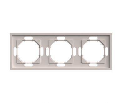 Рамка 3-местная Stekker Эмили PFR00-5003-08 кашемир soft touch 49912