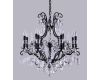 Подвесная люстра Crystal Lux Magnifico SP13 Black/Transparent