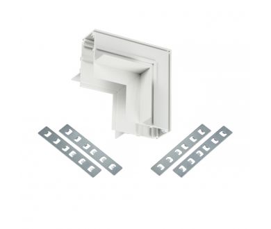 Коннектор угловой для магнитного шинопровода Myfar Accessories for MagLine 23 MT0200-CLW-W