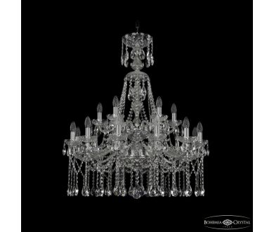 Подвесная люстра Bohemia Ivele Crystal 1413/12+6/300/XL-96/2d Ni