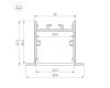 Алюминиевый профиль Arlight SL-LINIA49S-F-2000 ANOD BLACK 039389