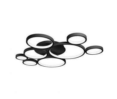 Купить Потолочная светодиодная люстра iLedex Ring Star 9004-8L-X BK Потолочная светодиодная люстра iLedex Ring Star 9004-8L-X BK