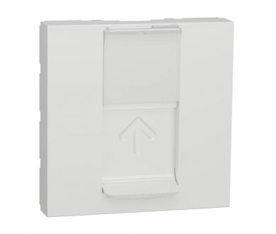 Лицевая панель RJ45 одиночная без коннектора Schneider Electric Unica Modular NU941118